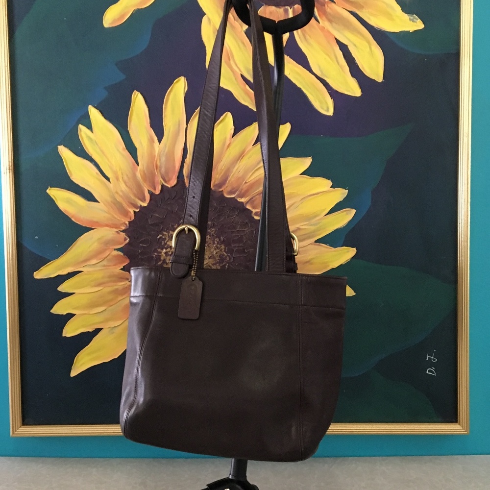 Coach Soho Waverly Crossbody brown leather handbag